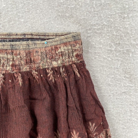 Starfire Women Skirt Size 6 Multicolor Geometric Pull On Maxi Rayon Southwestern - Picture 7 of 12